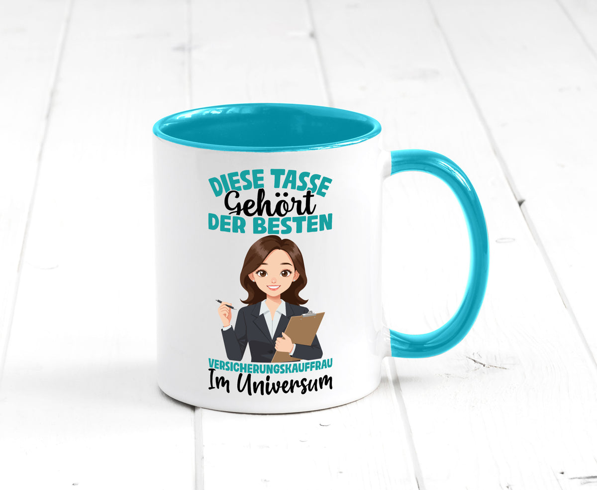 Im Universum: Versicherungskauffrau | Kauffrau lustig Humor Geschenkidee Tasse
