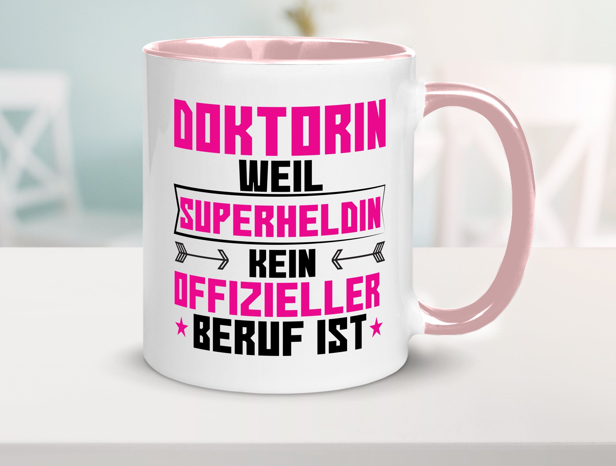 Superheldin Doktorin | Doktorand Doktortitel Geschenkidee Humor Tasse