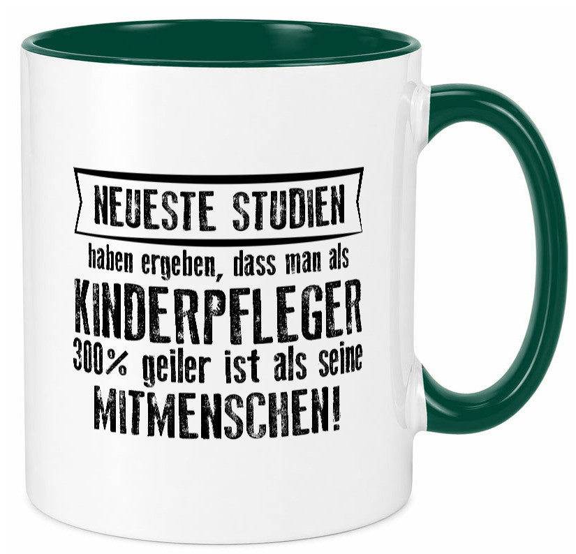 Neuste Studien: Kinderpfleger | Pfleger Kinder v2 lustiger Spruch Geschenk Tasse