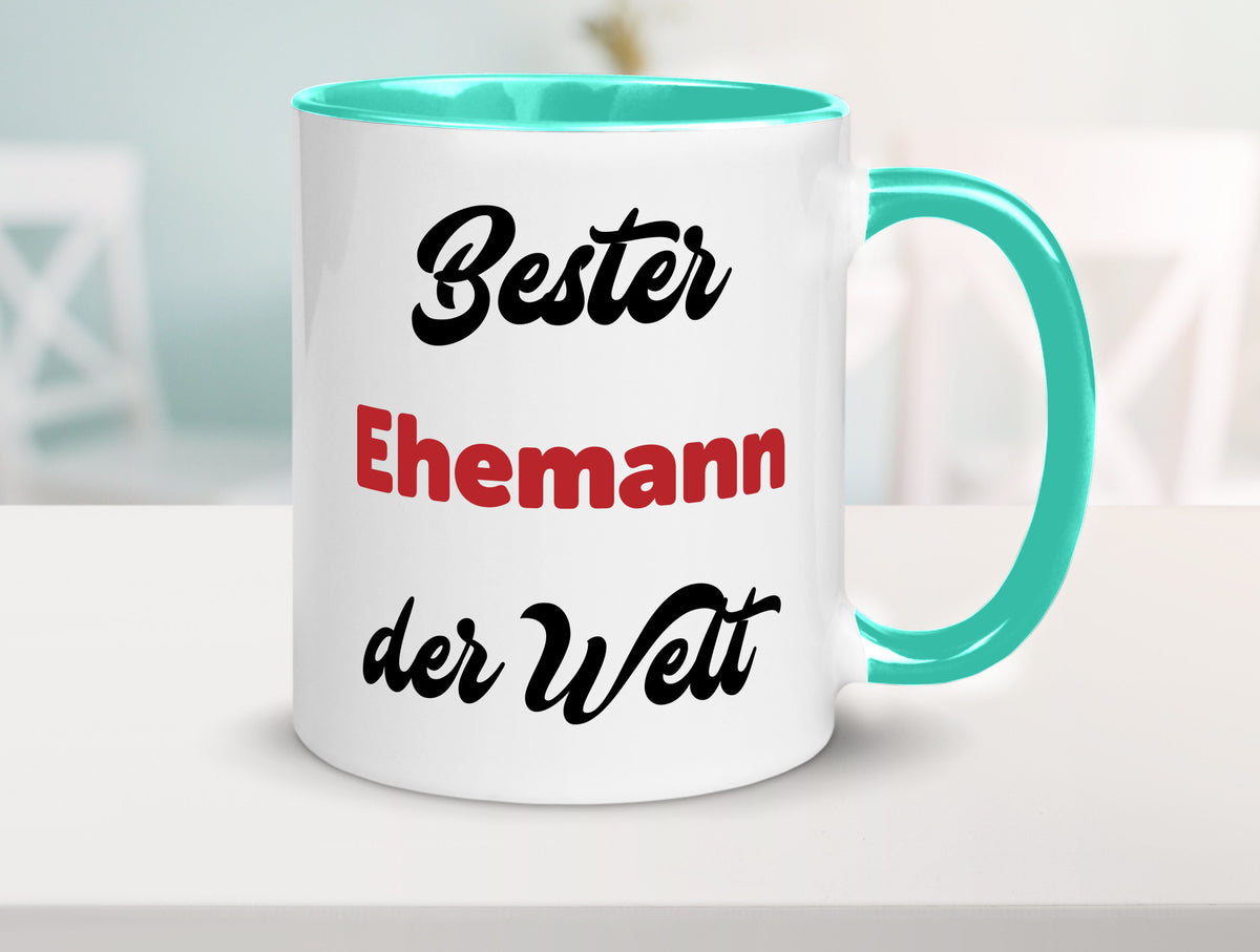 Bester Ehemann der Welt | Ehepaar Geschenkidee Humor Tasse