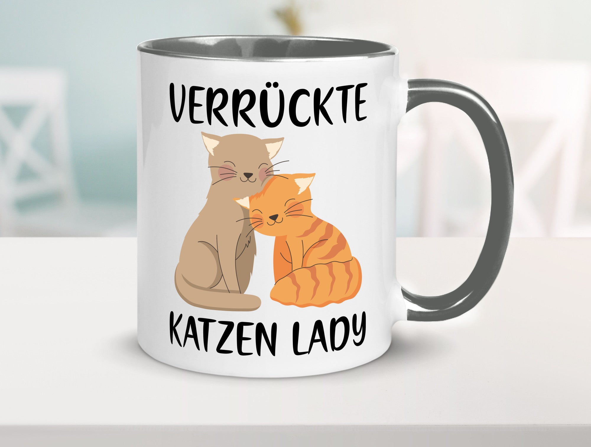 Verrückte Katzen Lady | Ich liebe Katzenliebhaber Geschenk Tierliebhaber Humor