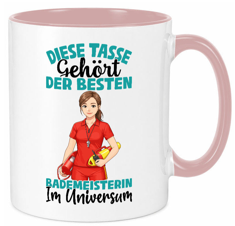 Im Universum: Bademeisterin | Schwimmmeisterin Geschenk Humor Geschenkidee Tasse