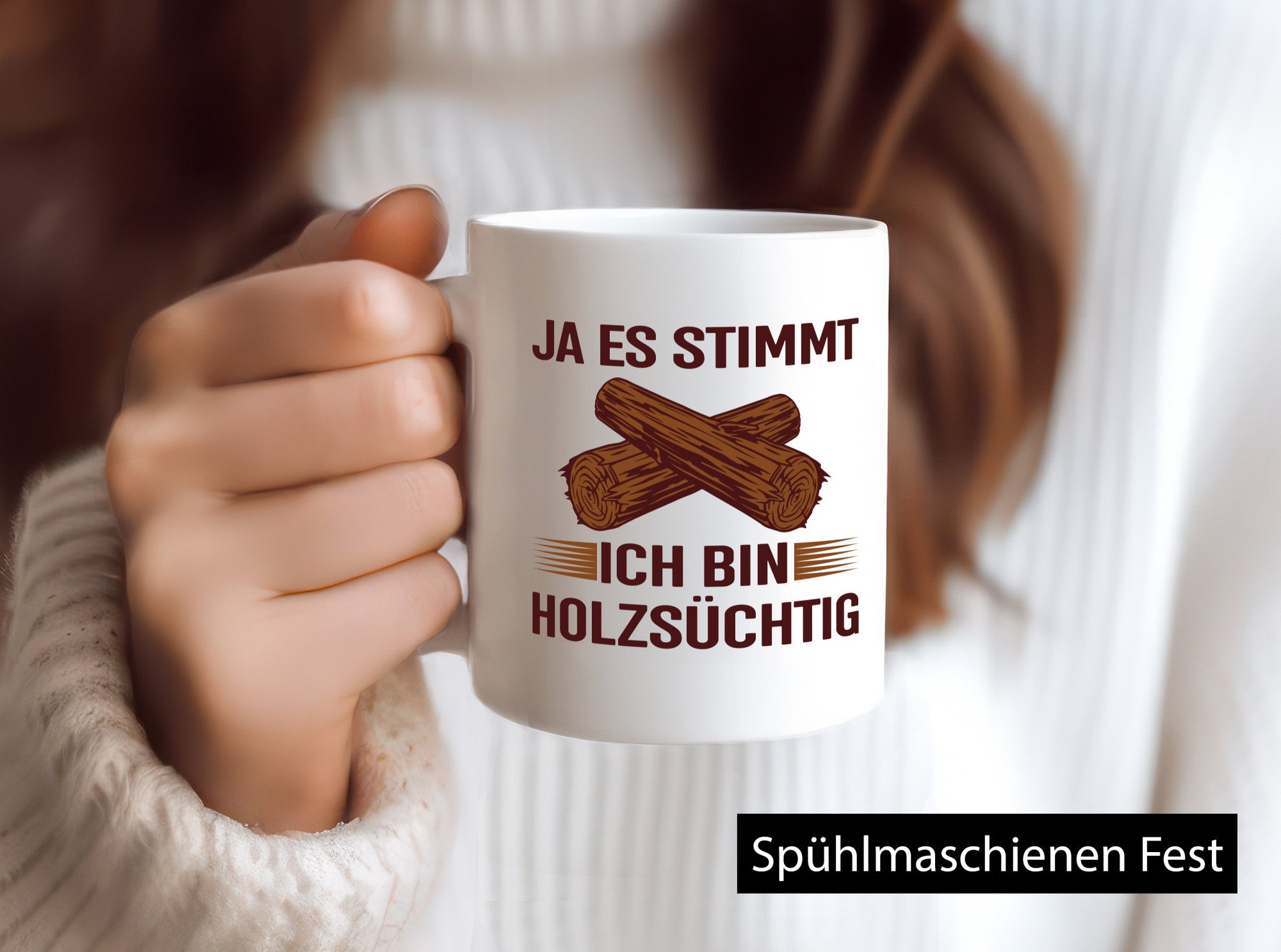 Ja es stimmt ich bin Holzsüchtig | Förster Tischler lustiger Spruch Geschenk