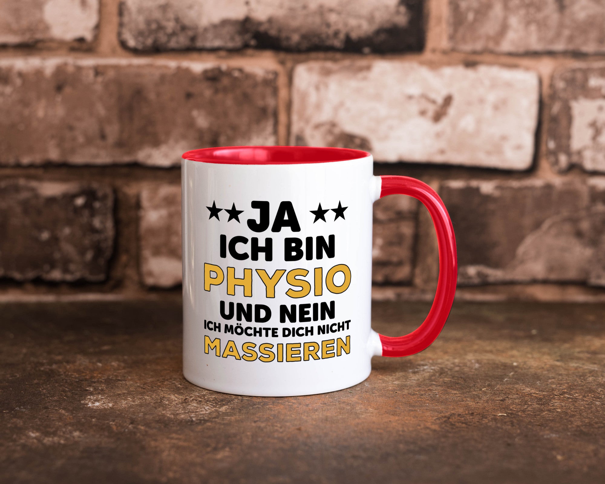 Ich bin Physio | lustige Spruch Tasse Physiotherapeut Geschenkidee Humor