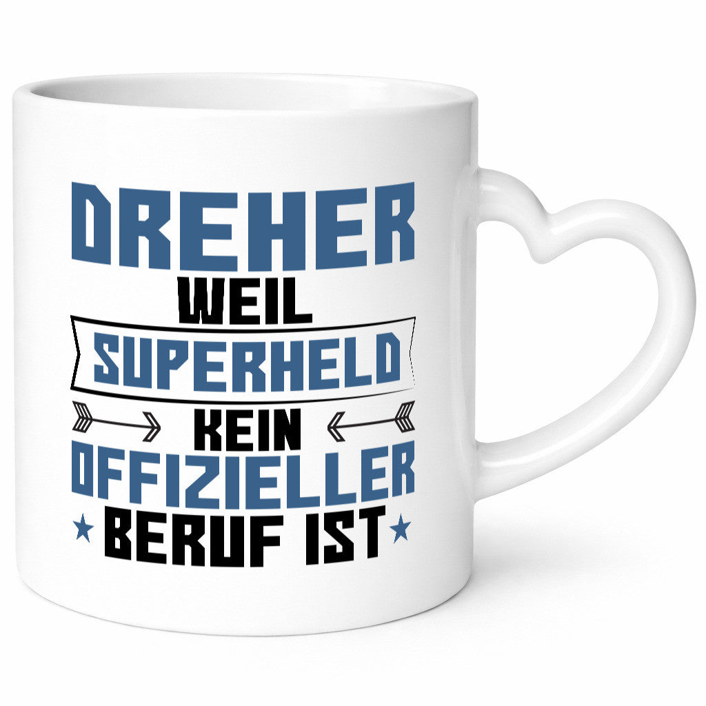Superheld Dreher | Fräser Geschenk Humor Geschenkidee lustiger Spruch Tasse