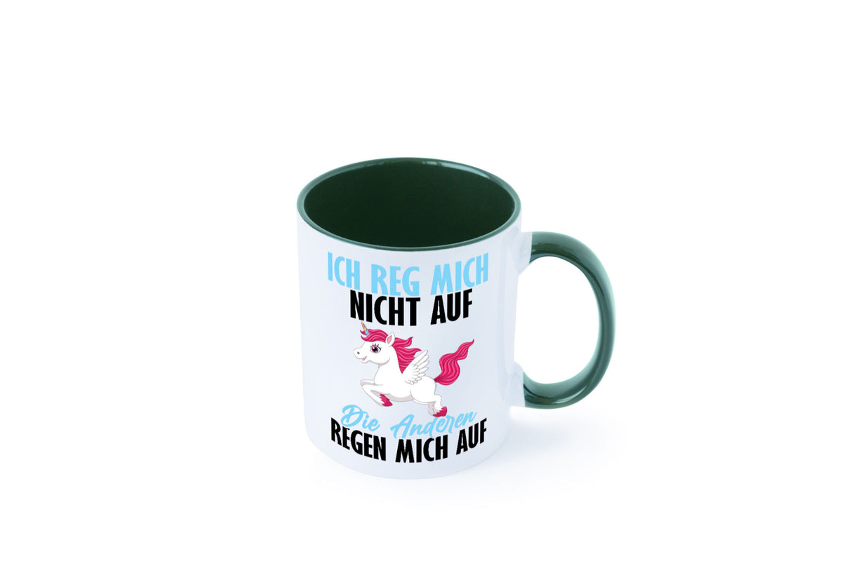 Ich reg mich nicht auf lustiger Spruch Geschenk Humor Geschenkidee Tasse