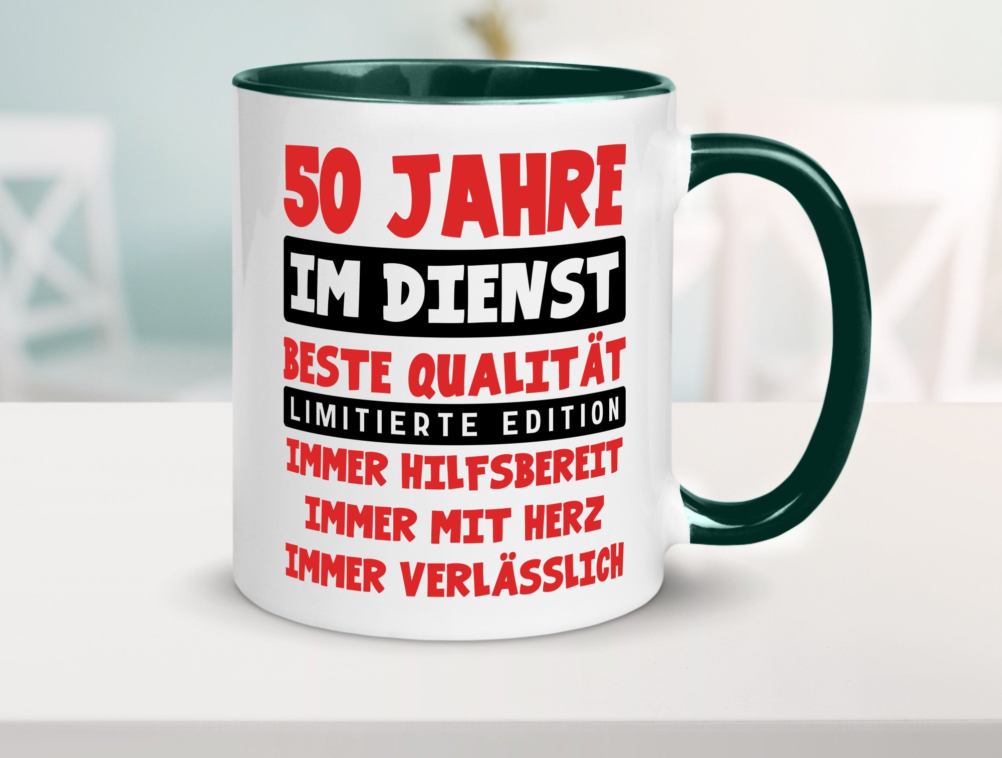 50 Jahre im Dienst | Jubiläum Arbeit v9 lustiger Spruch Geschenk Kollegen Büro