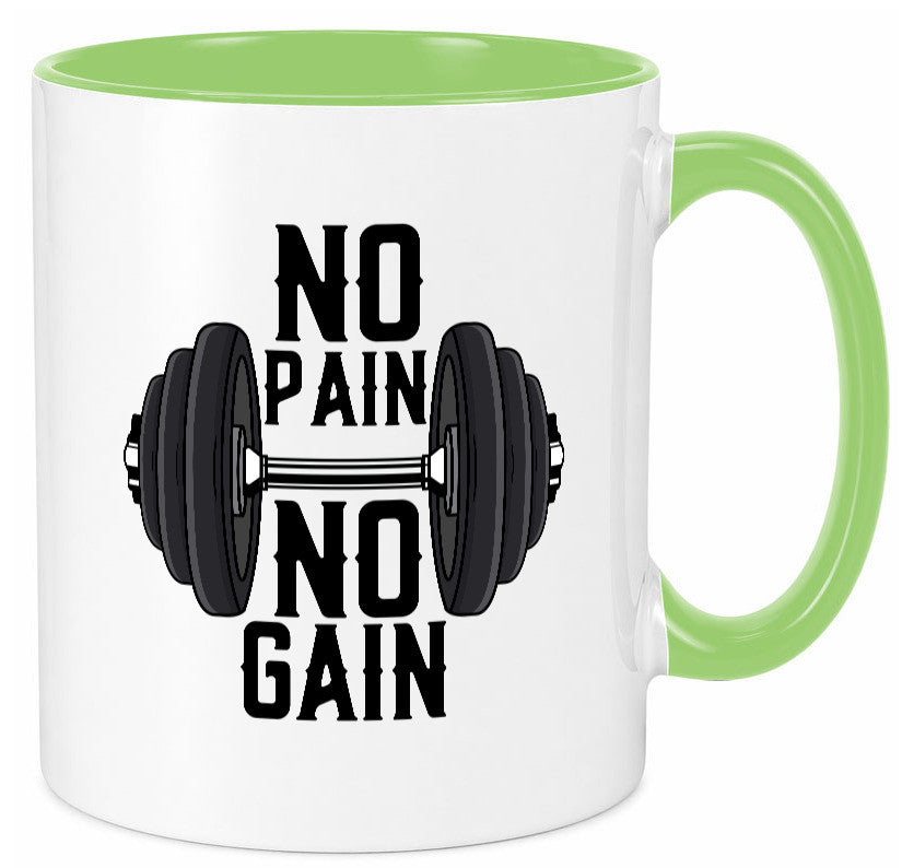 No Pain Gain | Training Motivation Fitness Pumpen lustig Humor Geschenkidee