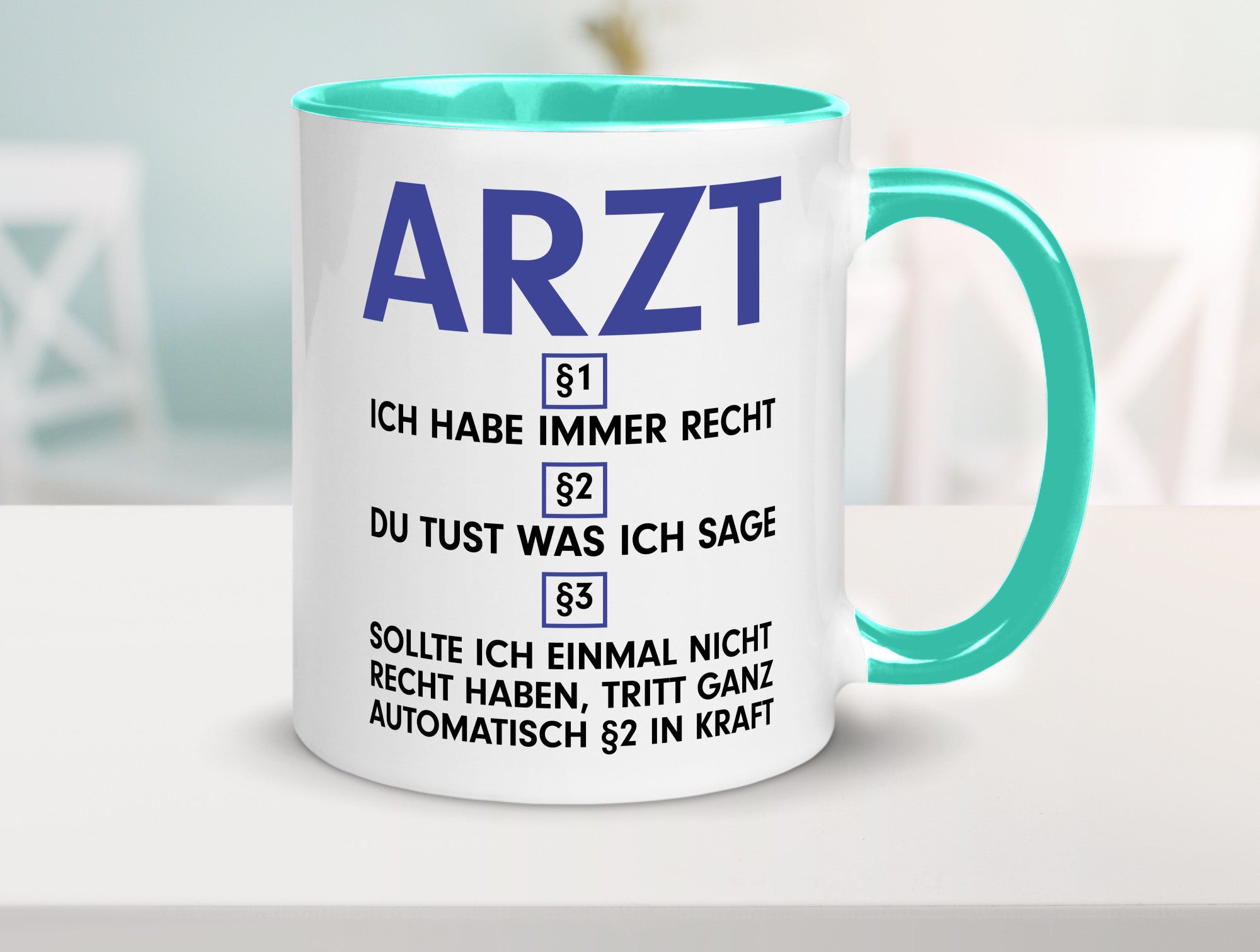 Ich habe immer Recht Arzt | Medizin Doktor Facharzt v2 Humor Geschenkidee Tasse