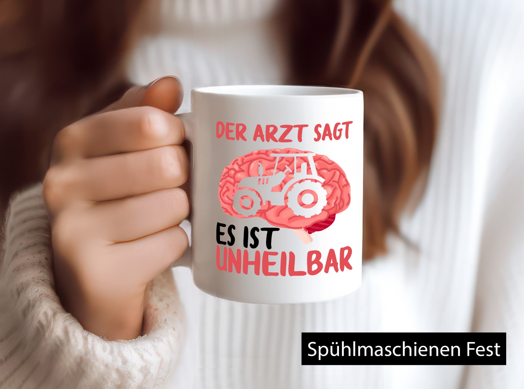 Der Arzt sagt es ist unheilbar | Traktor Landwirt Gehirn Humor Geschenkidee