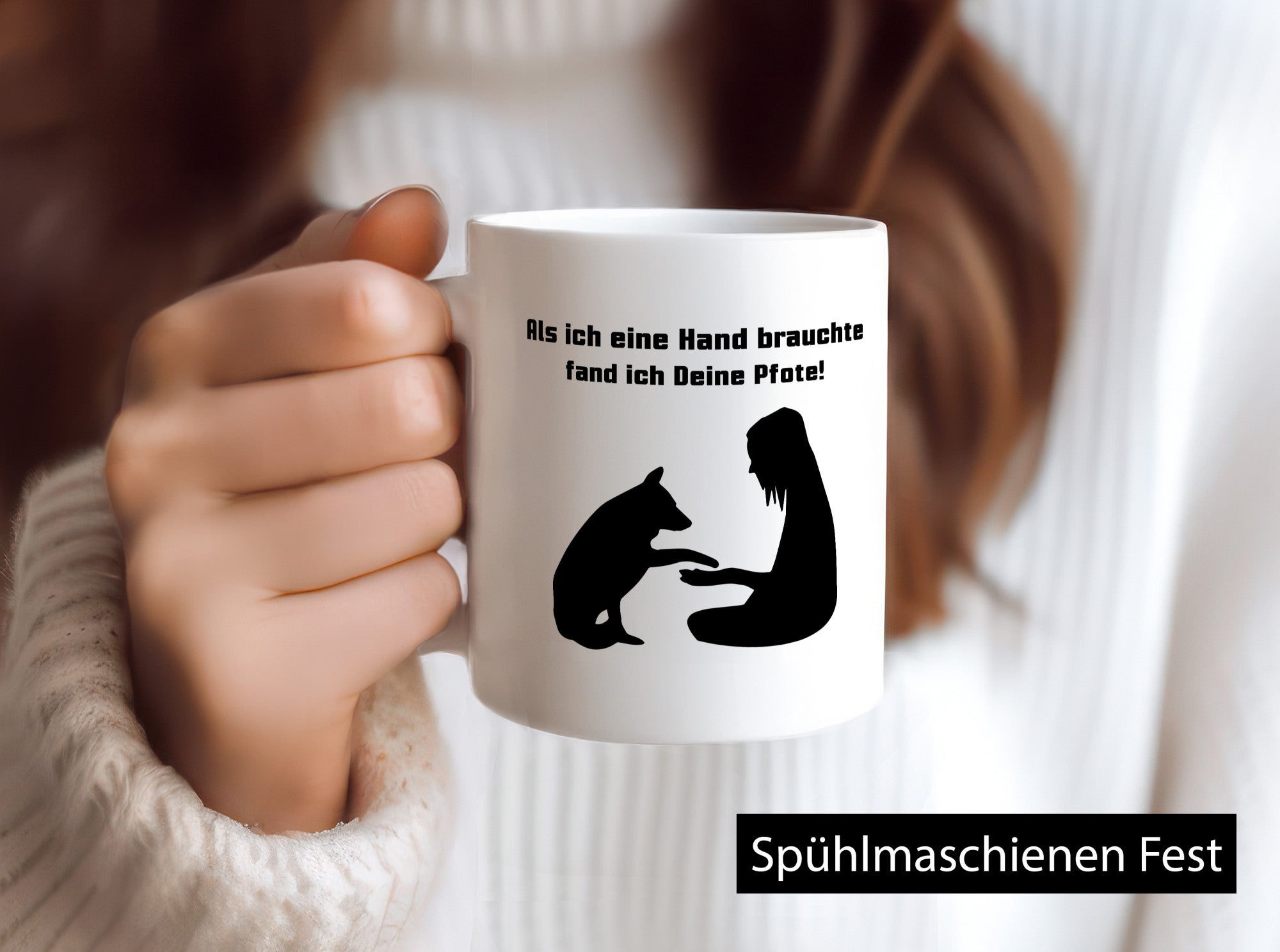 Deine Pfoten halfen mir | Tierfreunde Hund Geschenk Tierliebhaber Humor