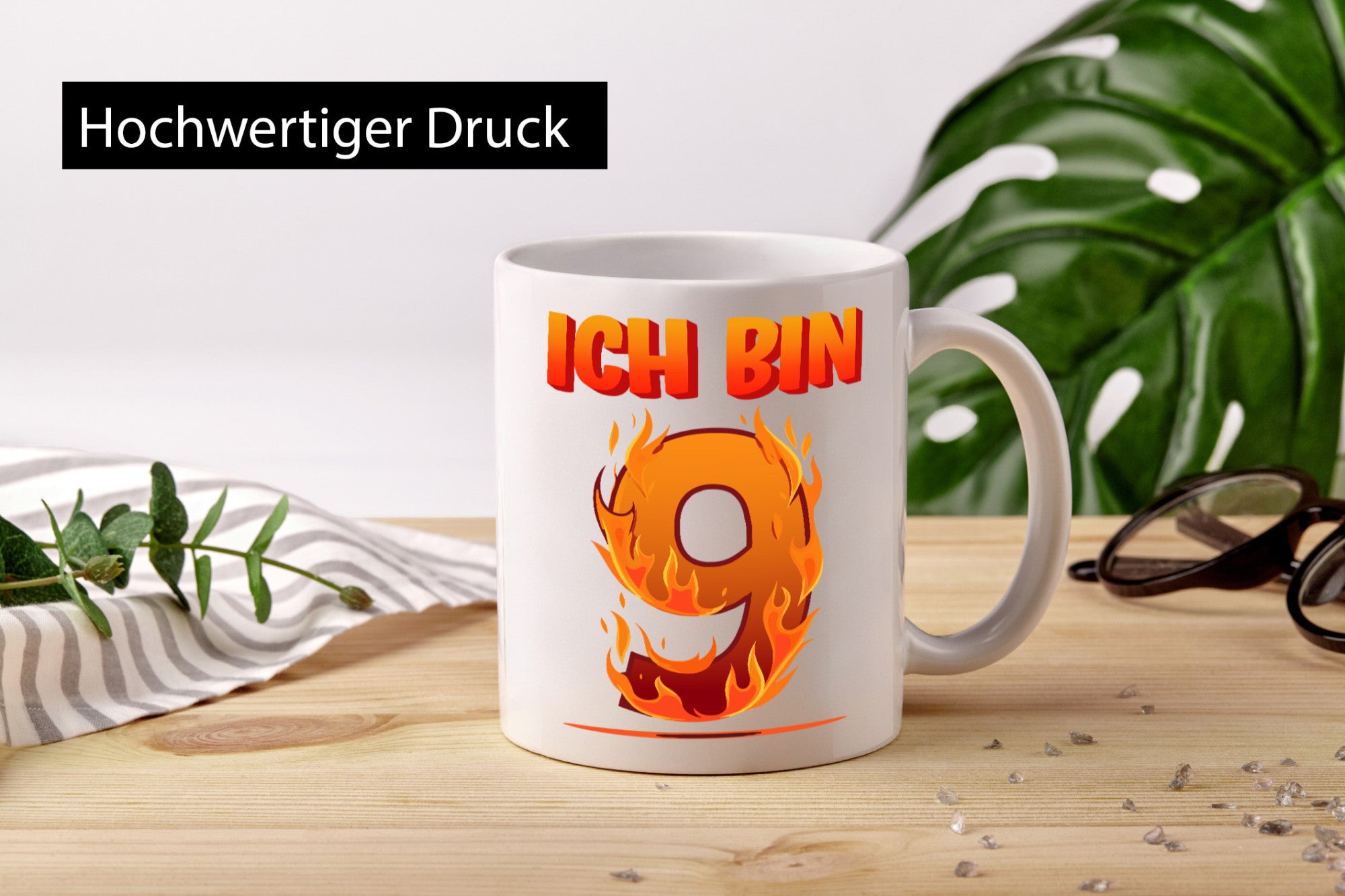 9. Geburtstag | 9 Jahre Drache lustiger Spruch Geschenk Geschenkidee Tasse