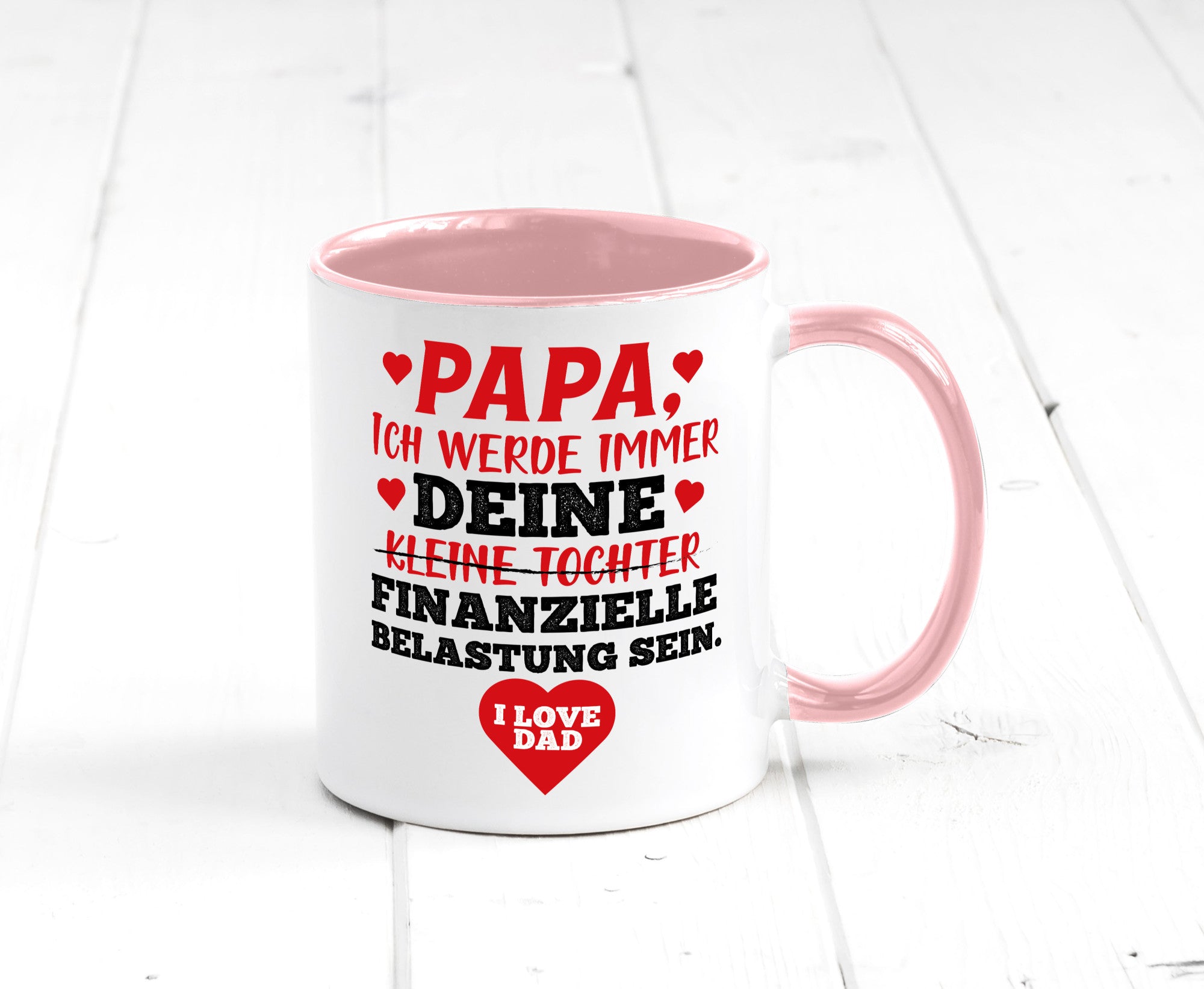 Finanzielle Belastung lustiger Spruch Geschenk Humor Geschenkidee Tasse