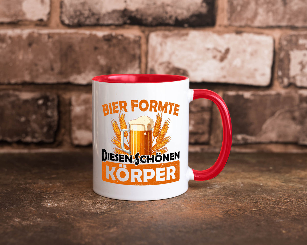 Bier förmte diesen Körper | bierliebhaber v2 Humor Geschenkidee Tasse