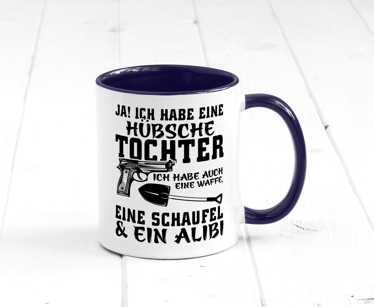 Hübsche Tochter Geschenk Familie Geschenkidee lustiger Spruch Tasse