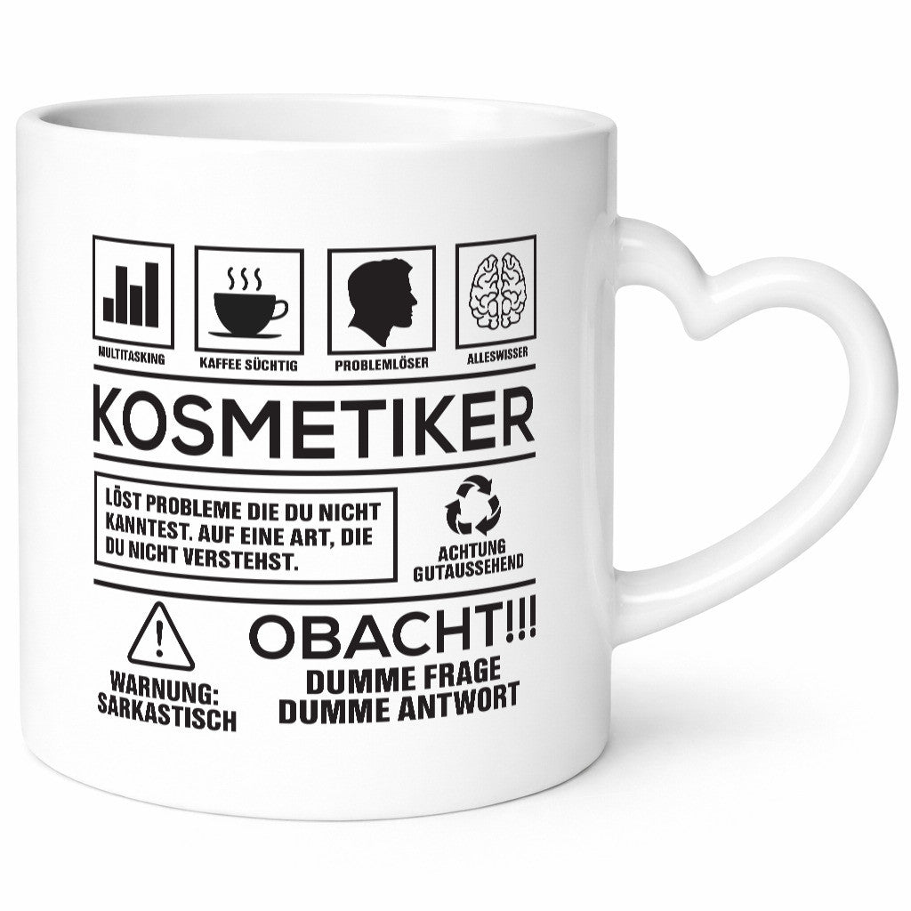 Achtung Probleme Kosmetiker | Kosmetik Stylist Visagist lustig Humor