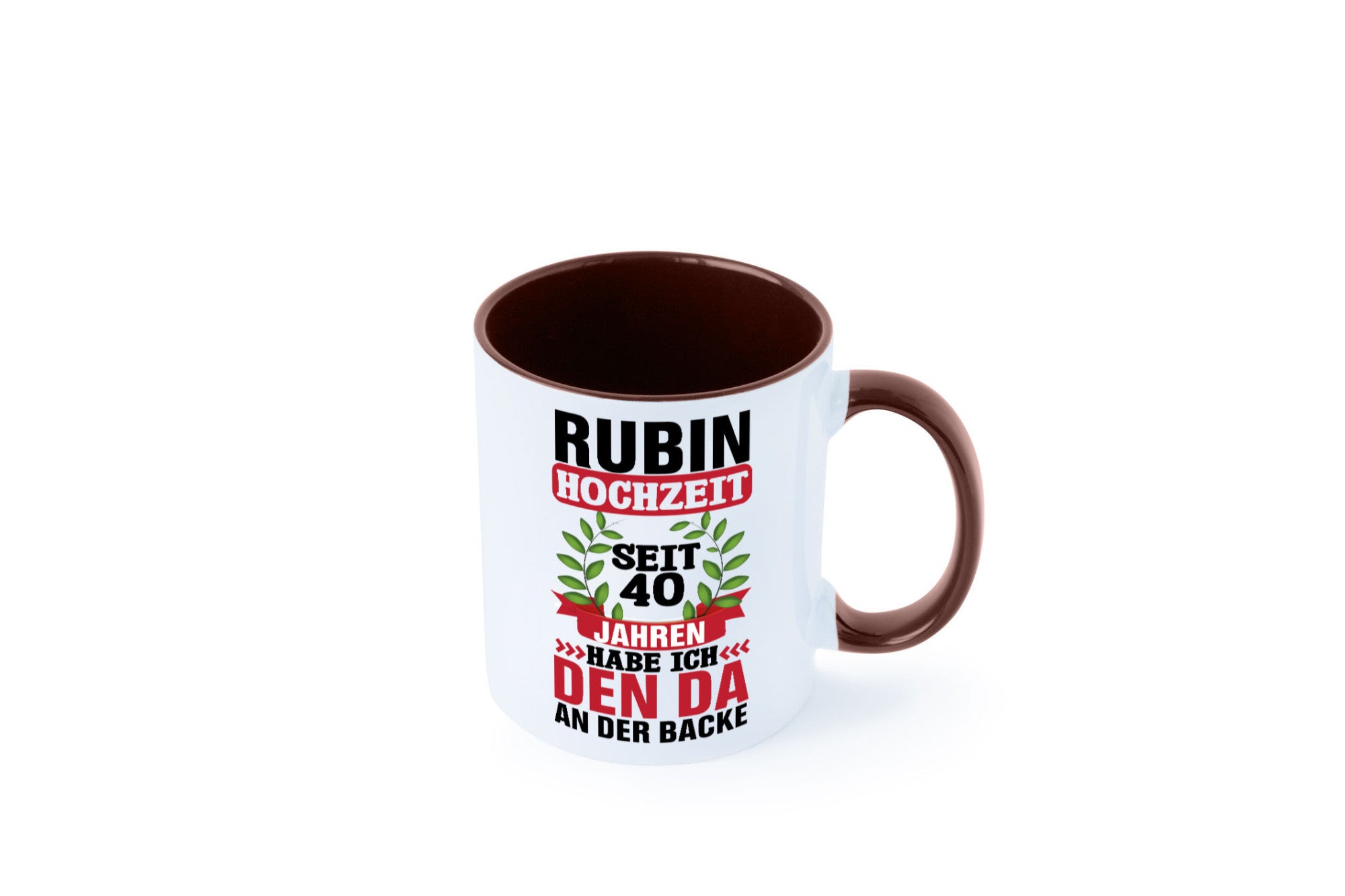 Rubin Hochzeit | 40 Jahre Verheiratet Humor Geschenkidee Tasse