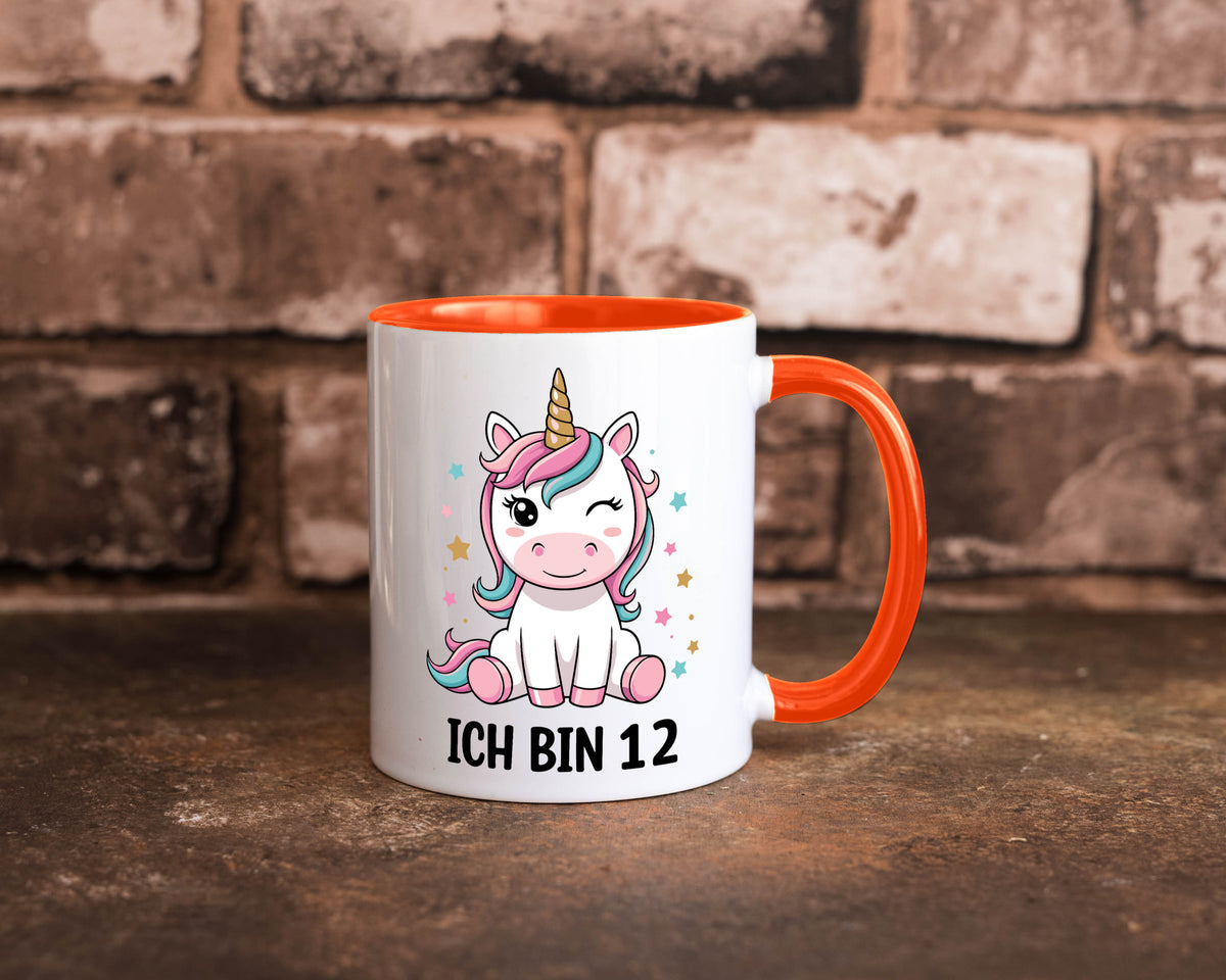 12. Geburtstag | 12 Jahre Einhorn Mädchen lustig Geschenkidee Geschenk Tasse