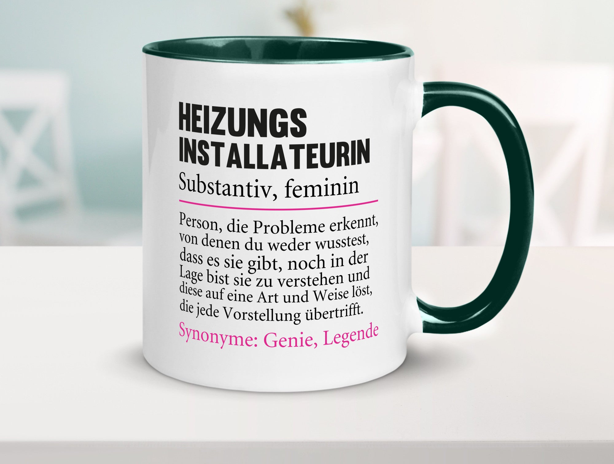 Heizungsinstallateurin | Beruf Spruch Heizung Geschenkidee Arbeit Kollegen Büro