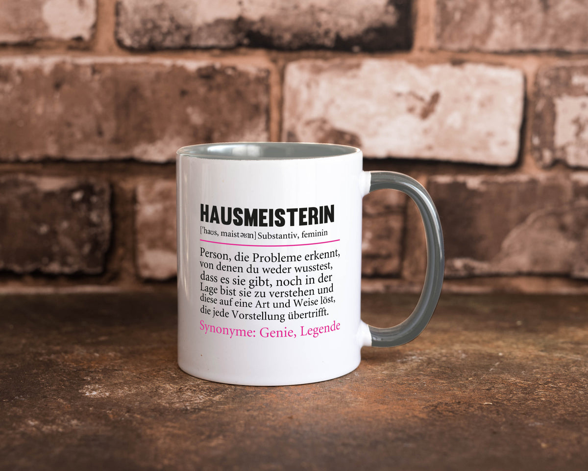 Hausmeisterin | Hauswart Beruf Spruch Humor Geschenkidee Arbeit Kollegen Büro Tasse