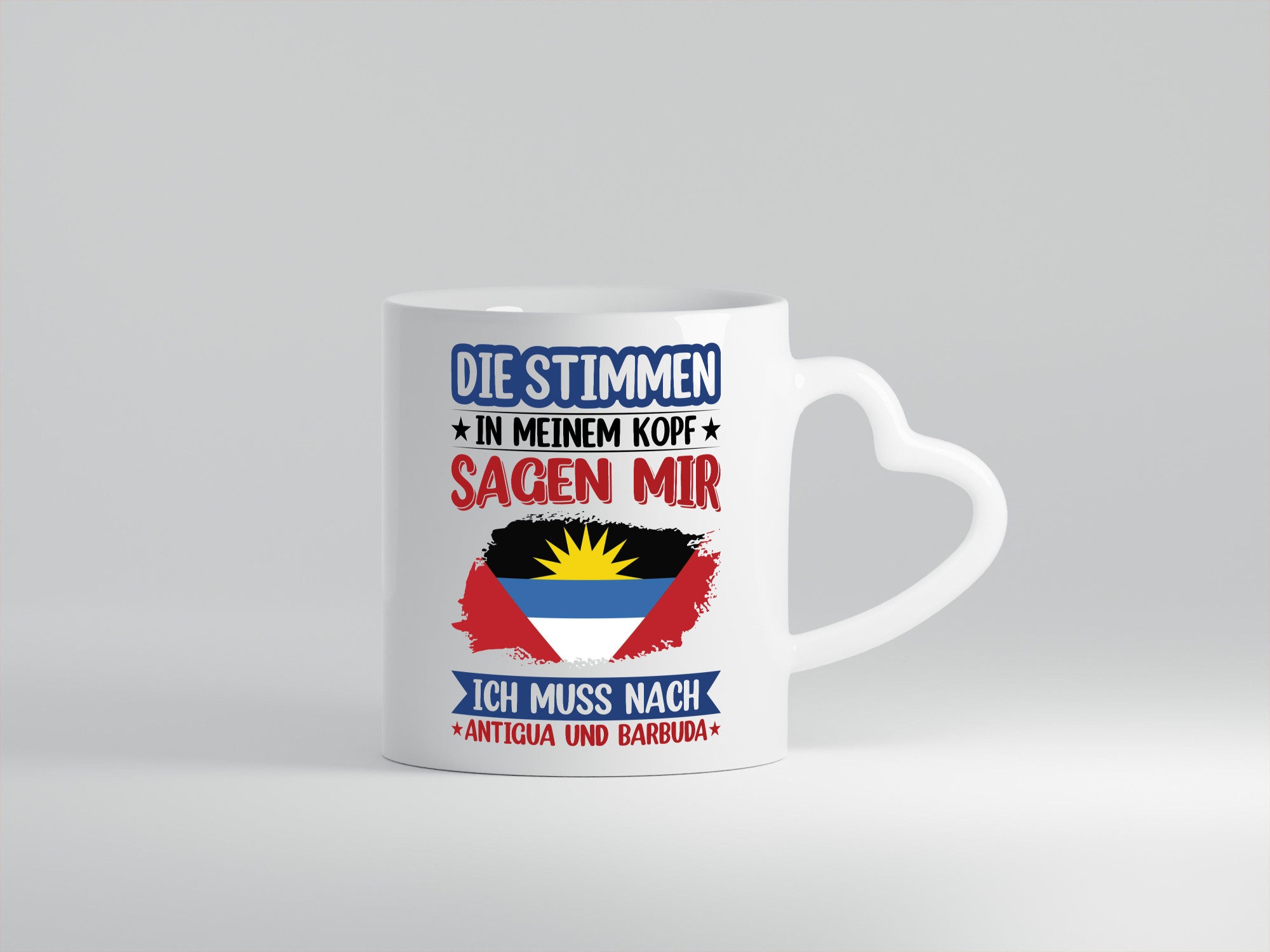 Antigua und Barbuda | Urlaub Stimmen in meinem Kopf Geschenkidee Humor Tasse