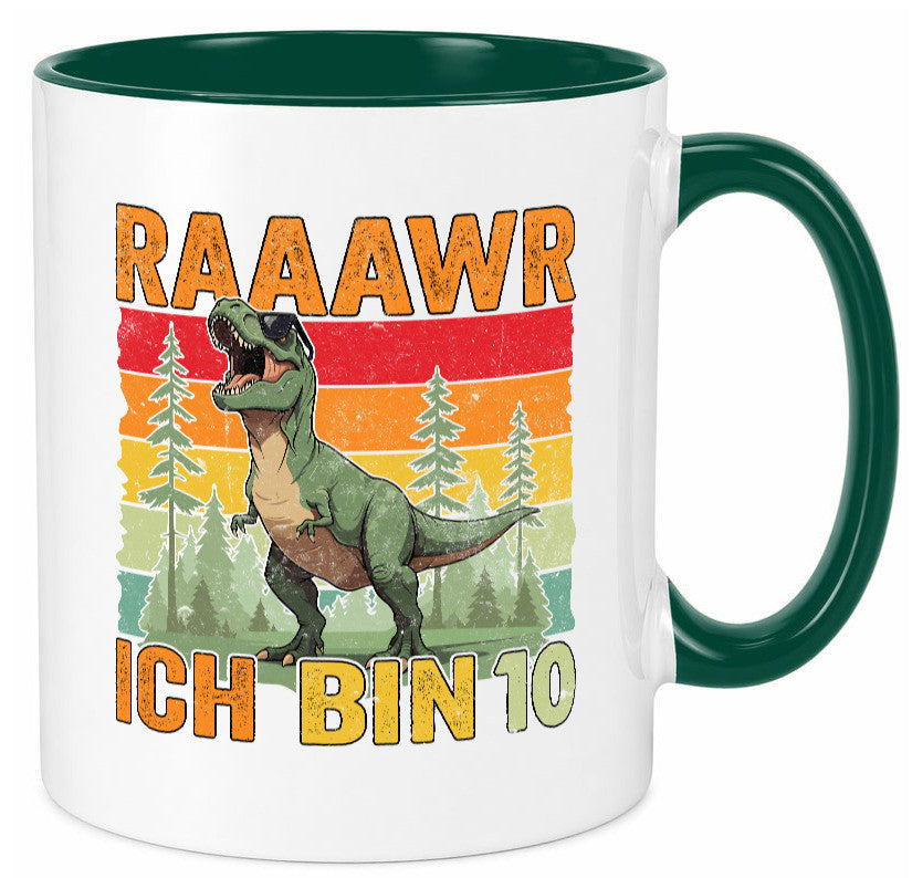 10. Geburtstag | 10 Jahre rarrrr ich bin Dinosaurier lustig Geschenkidee