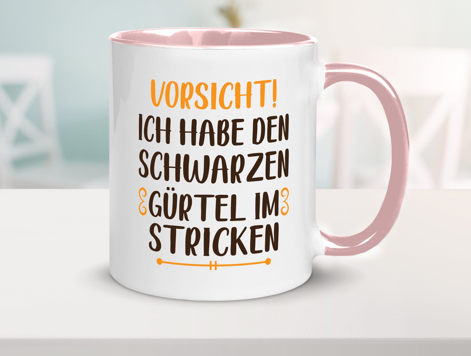 Schwarzen Gürtel im Stricken | Stricknadel lustiger Spruch Geschenk Humor