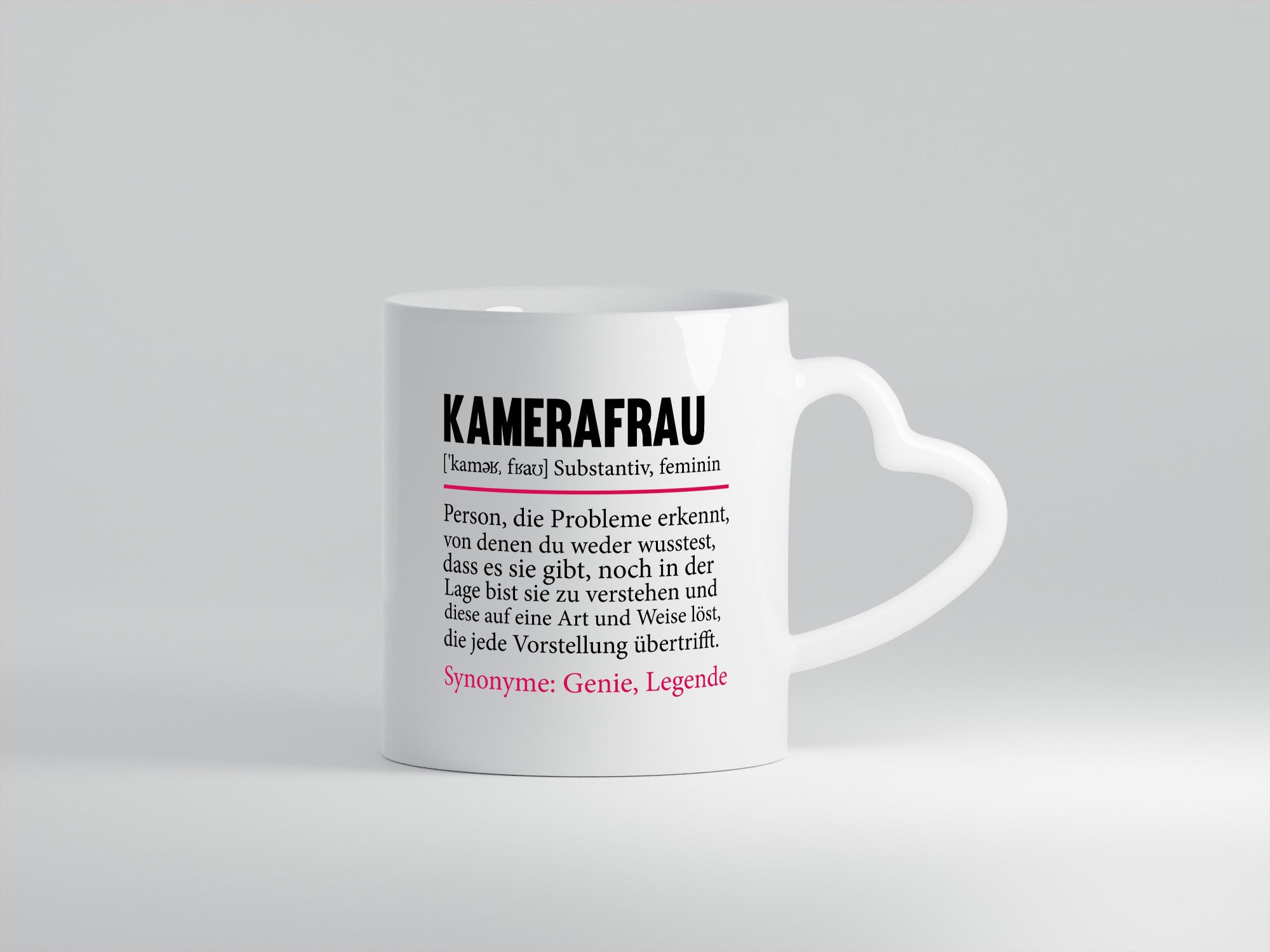 Kamerafrau | lustig Spruch Kamera Beruf Geschenkidee Arbeit Kollegen Büro Humor