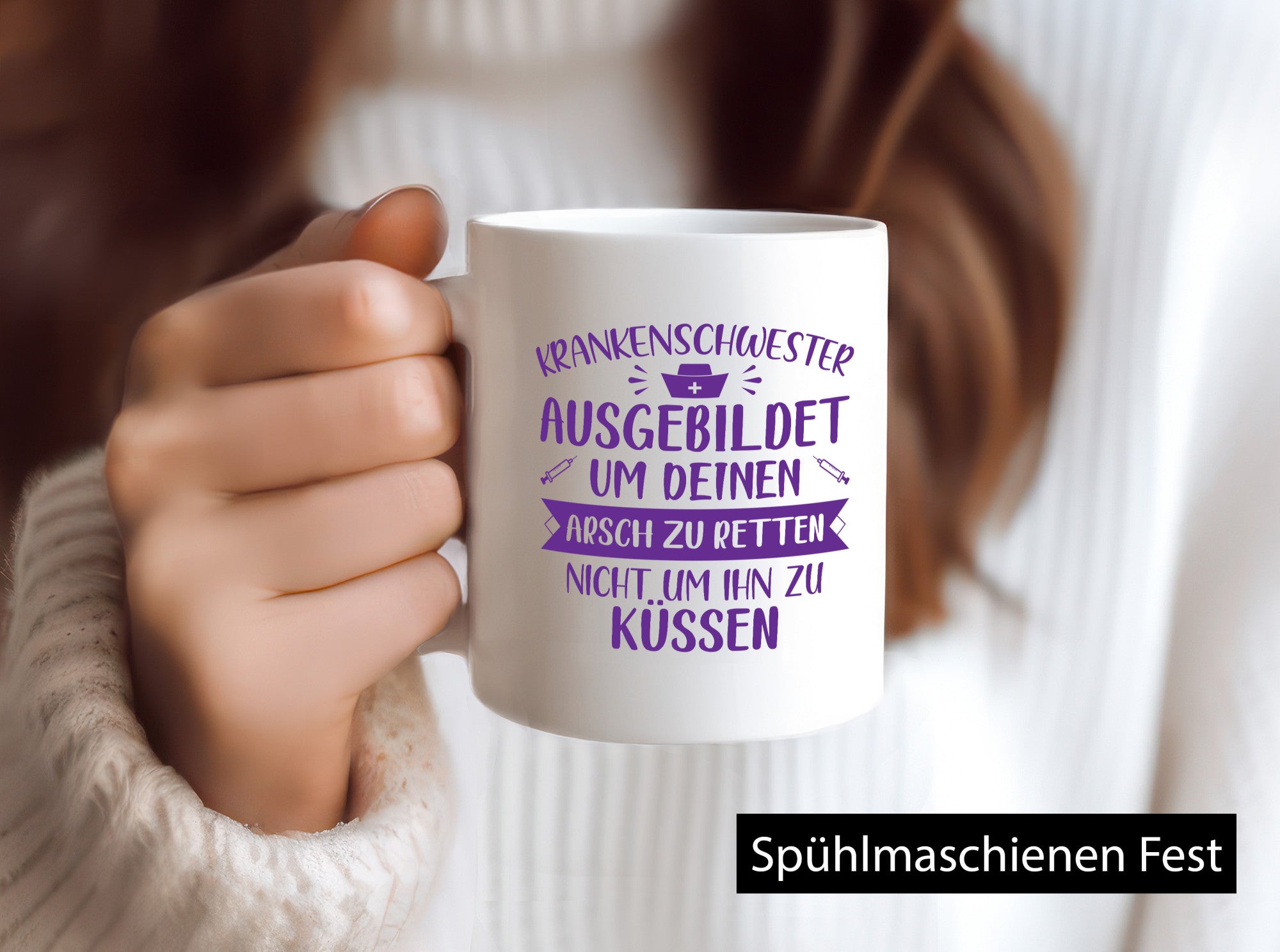 Ausgebildet um deinen Arsch zu retten | Spritzen Geschenk Humor Geschenkidee