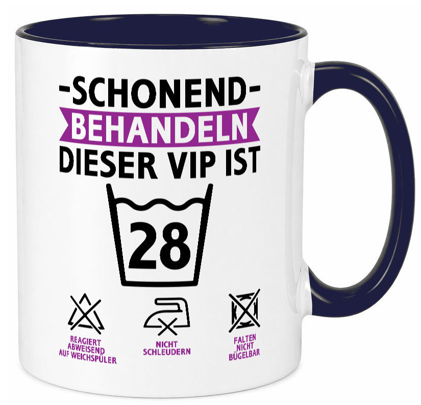 28 Geburtstag | schonend behandeln Jahre Humor Geschenkidee Tasse