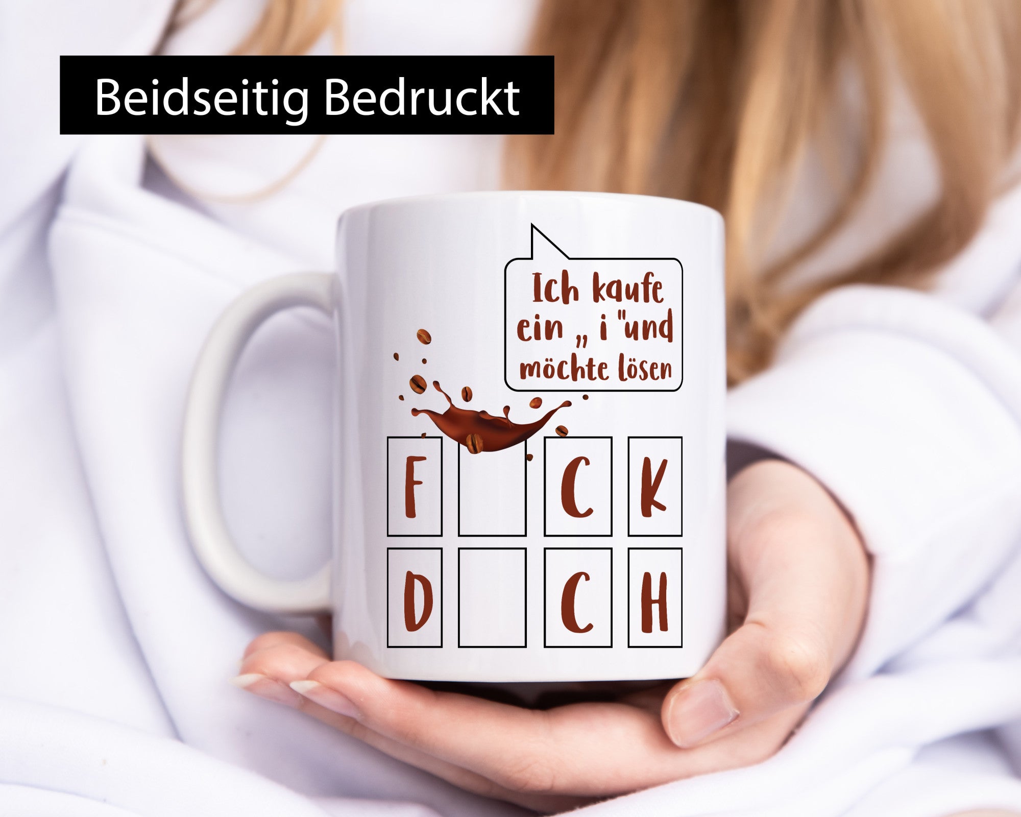 Ich kaufe ein i | Glücksrad Rätsel F*ck D*ch Humor Geschenkidee Tasse