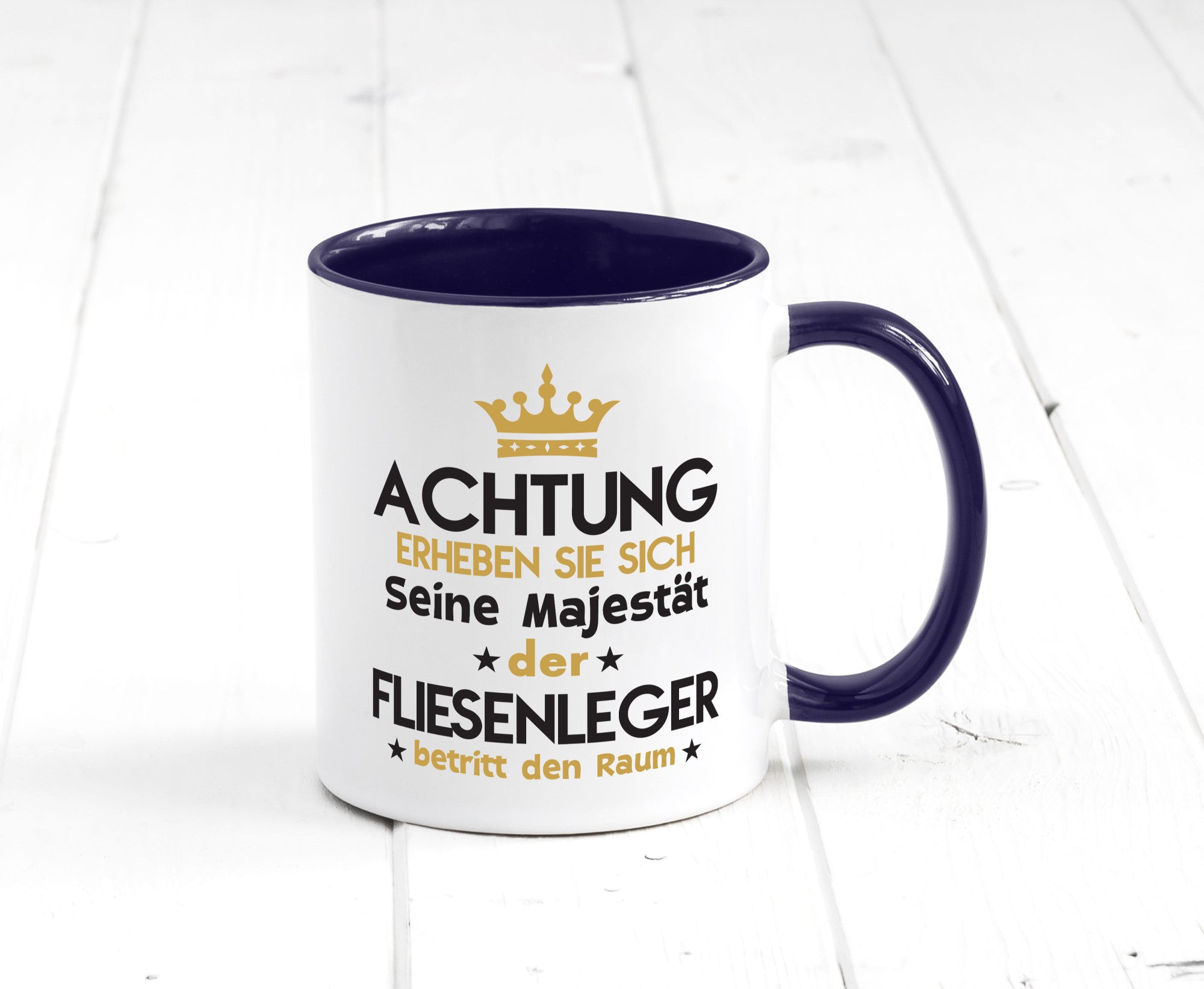 Seine Majestät Fliesenleger | Fliesenlegen Bau lustiger Spruch Geschenk Humor