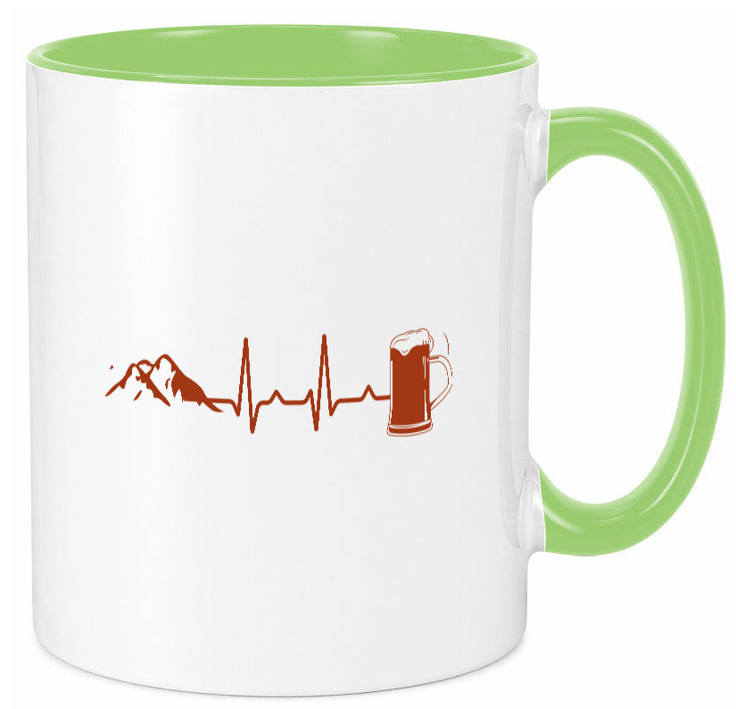Berge und Bier | Wandern Wanderer Biertrinken Geschenkidee Humor Tasse