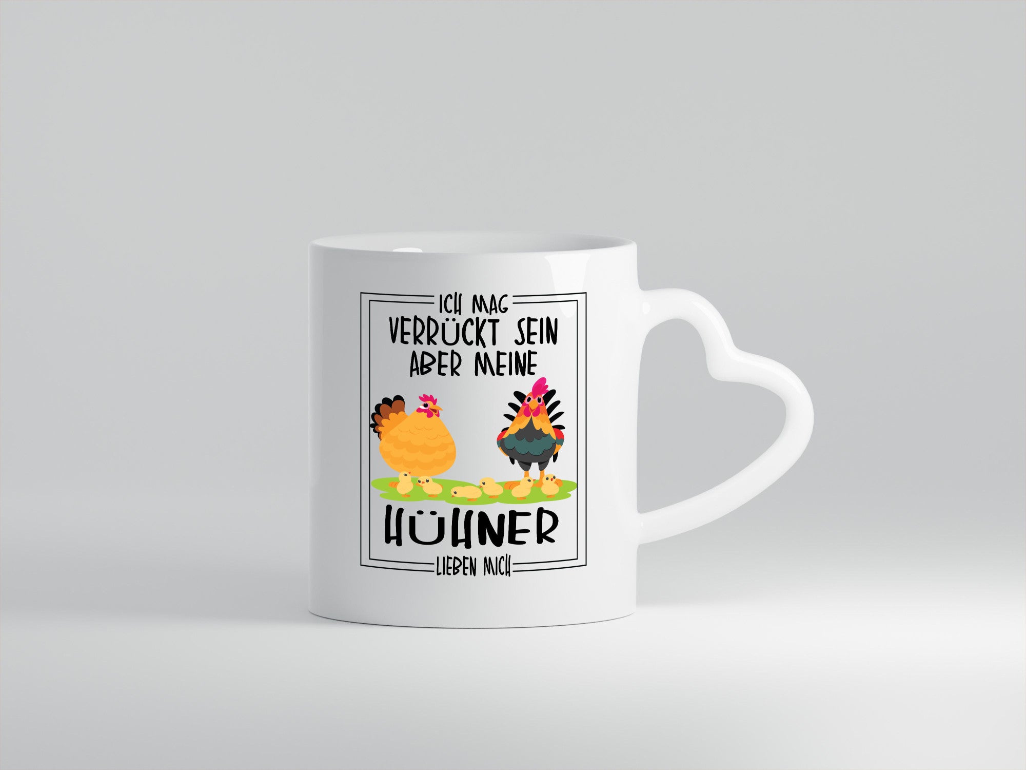 Ich mag verrückt sein aber meine Hühner lieben mich Geschenk Humor Geschenkidee