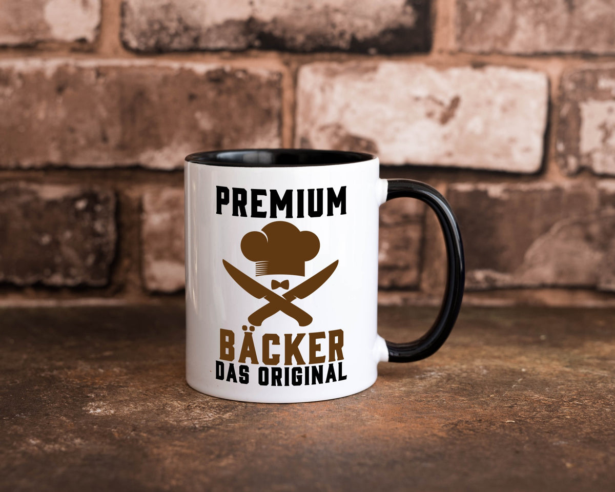 Premium Bäcker das Orginal Humor Geschenkidee Tasse