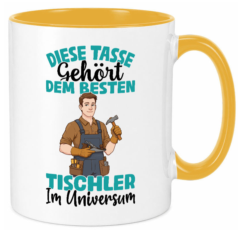 Im Universum: Tischler | Handwerk Beruf Tischlerei Geschenkidee Arbeit Kollegen Tasse