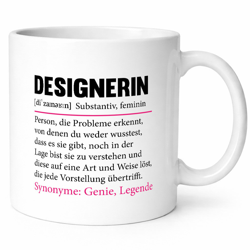 Designerin | Gestalterin Medien Schmuck Mode Humor Geschenkidee Tasse