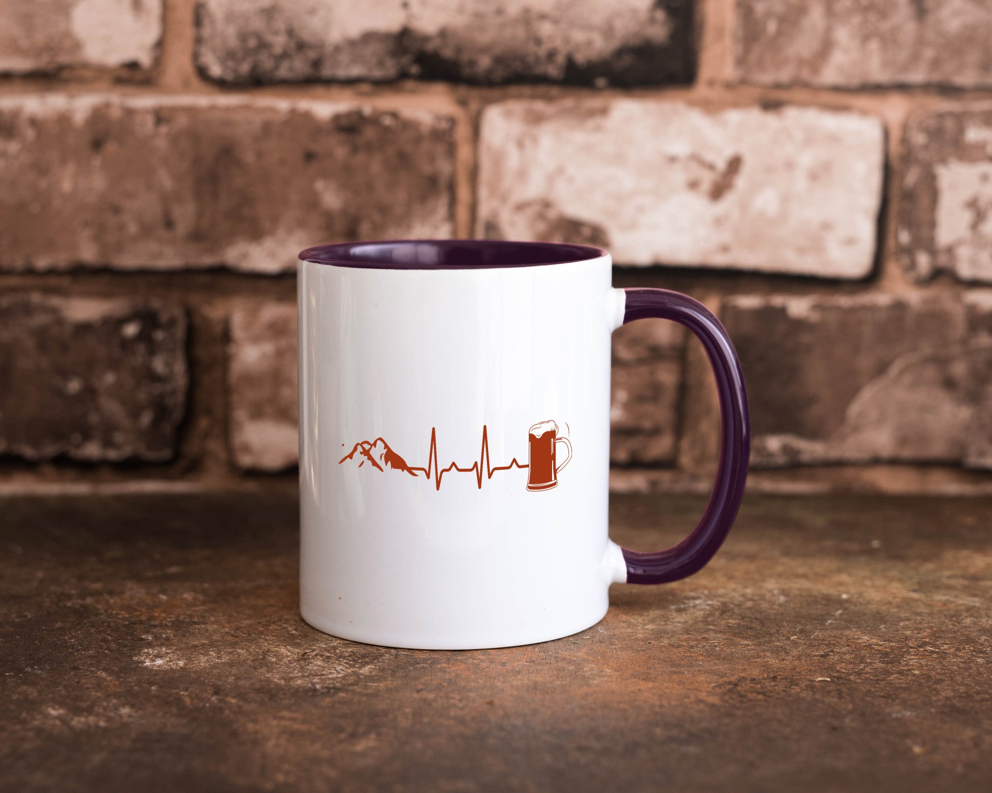 Berge und Bier | Wandern Wanderer Biertrinken Geschenkidee Humor Tasse