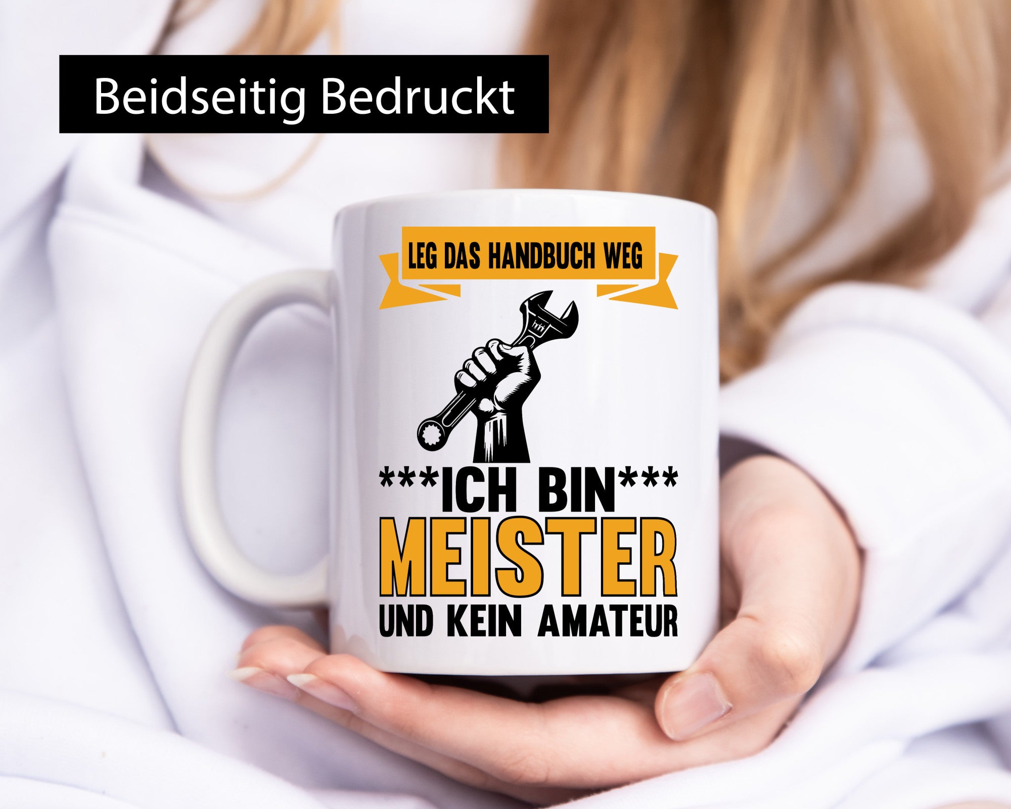 Leg das handbuch weg ich bin meister kein Amateur Geschenk Humor Geschenkidee