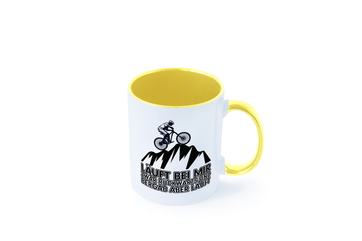 Läuft bei mir | Pechvogel Tasse Radfahrer Statement Humor Geschenkidee