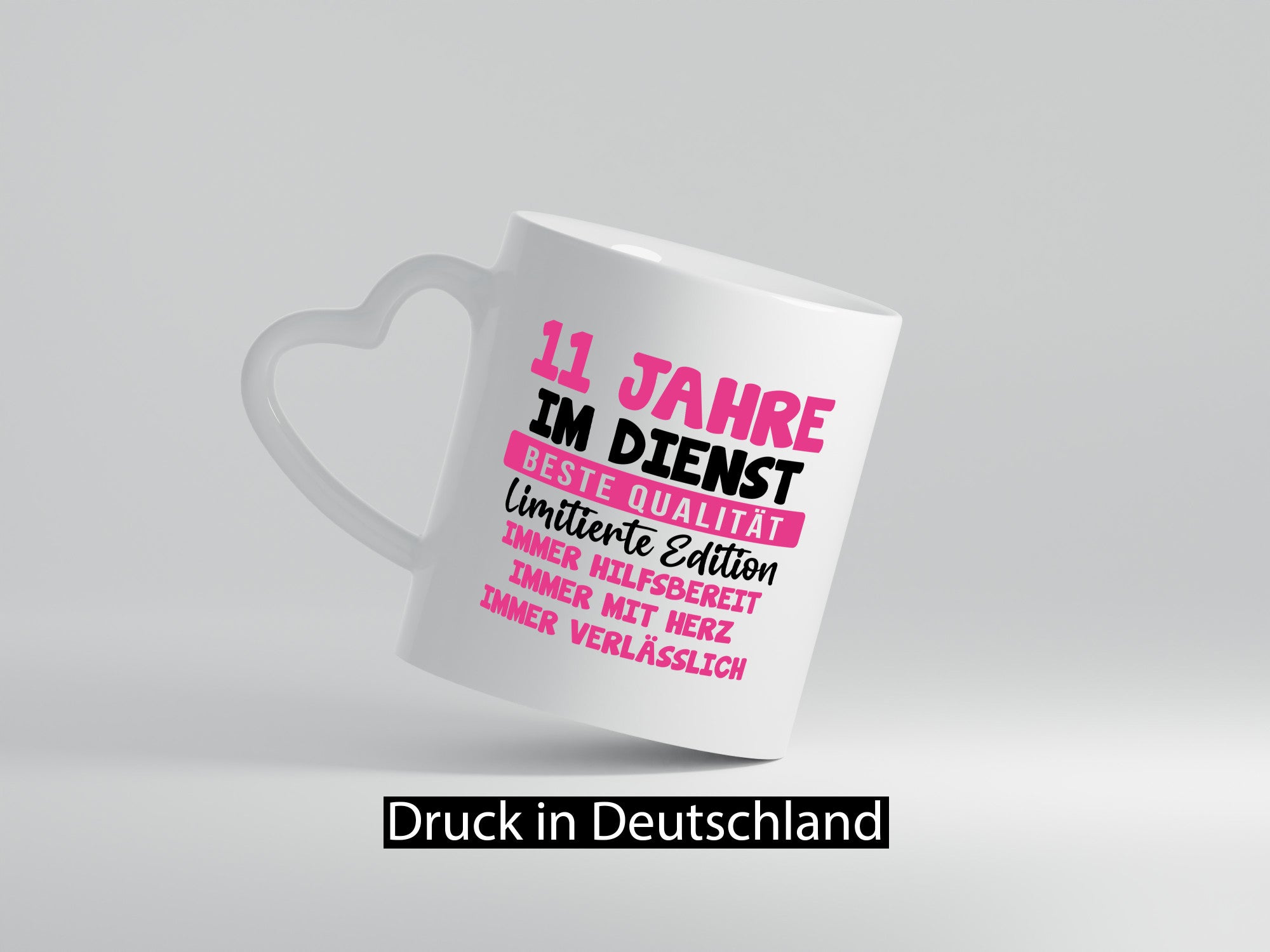 11 Jahre im Dienst | Jubiläum Arbeit v10 lustig Kollegen Büro Geschenk Tasse