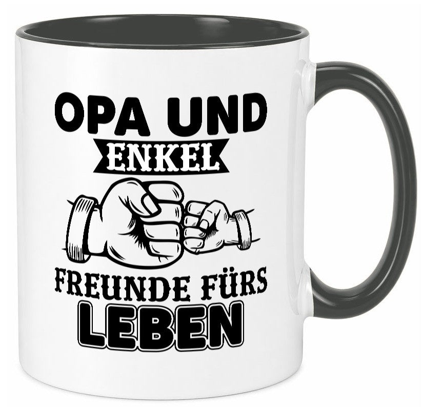 Opa und Enkel Freunde fürs Leben | Großvater Geschenkidee Familie Humor Tasse
