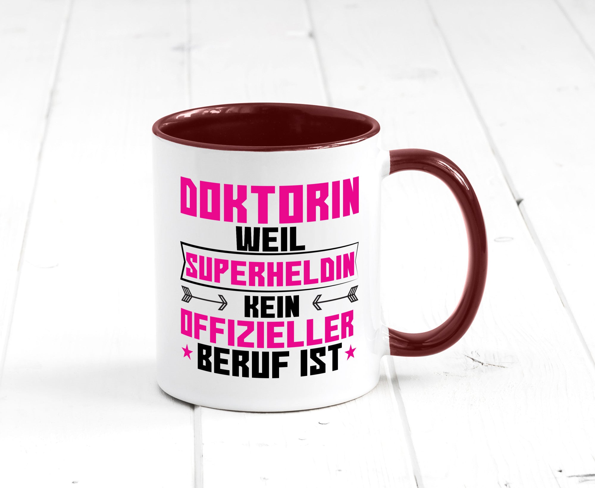Superheldin Doktorin | Doktorand Doktortitel Geschenkidee Humor Tasse