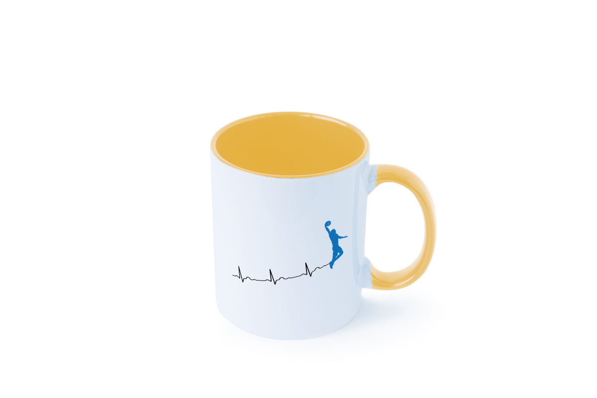 Herzschlag Basketball | Motiv Sport Ballsport Humor Geschenkidee Tasse