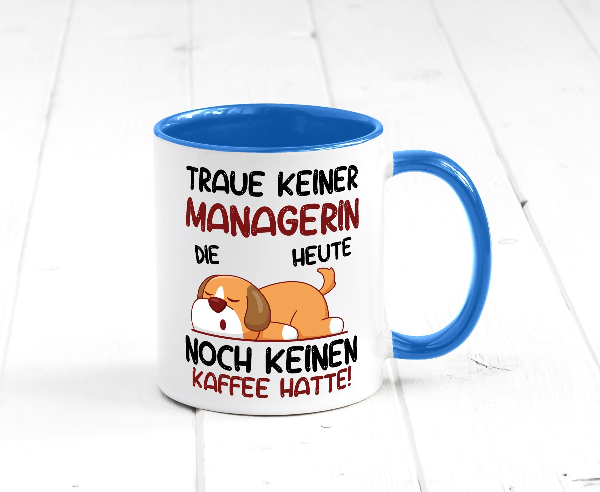 Traue keiner Managerin | Management lustiger Spruch Geschenk Humor Geschenkidee