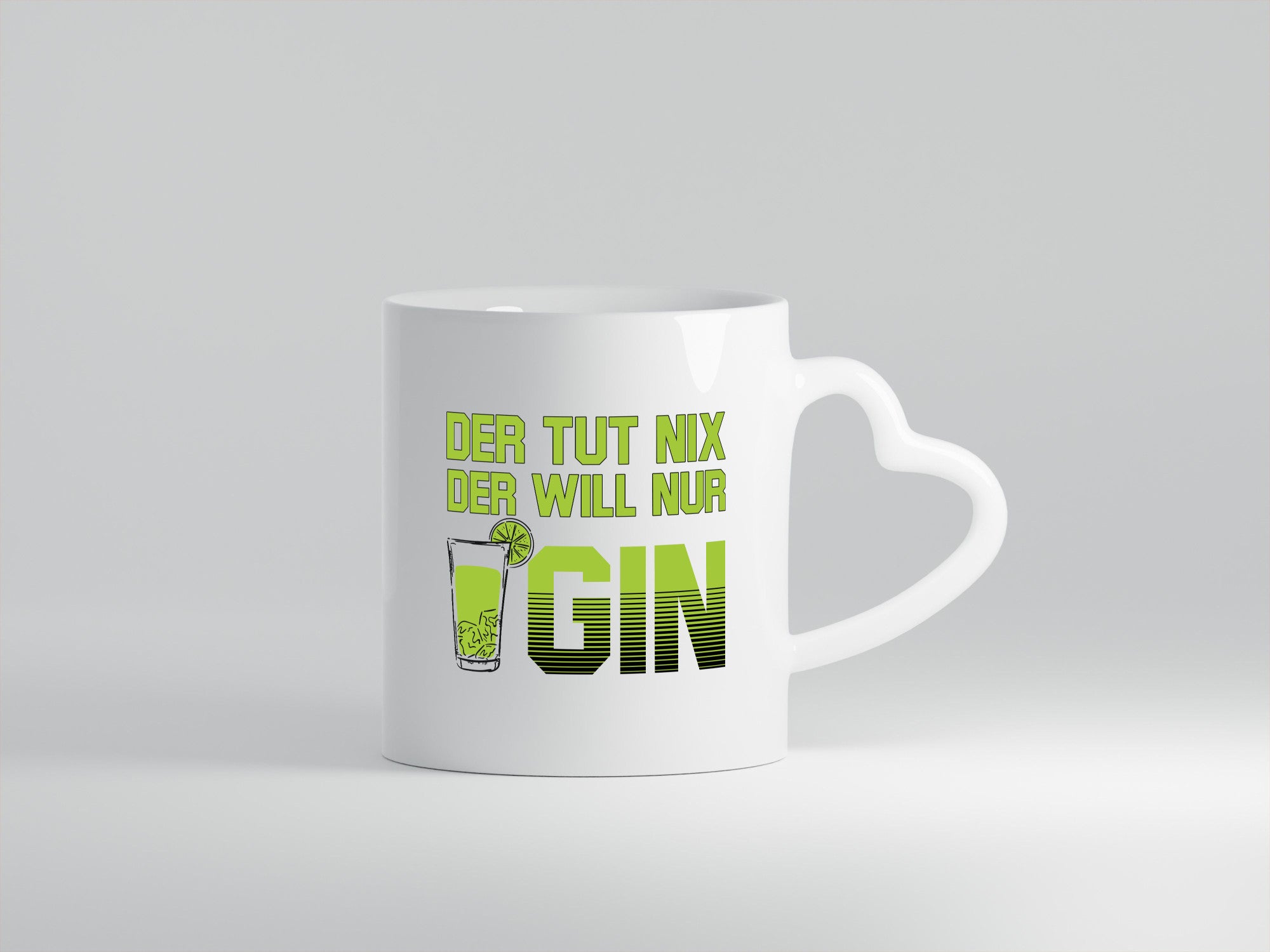 Tut nix, will nur Gin | Glas lustiger Spruch Geschenk Humor Geschenkidee Tasse