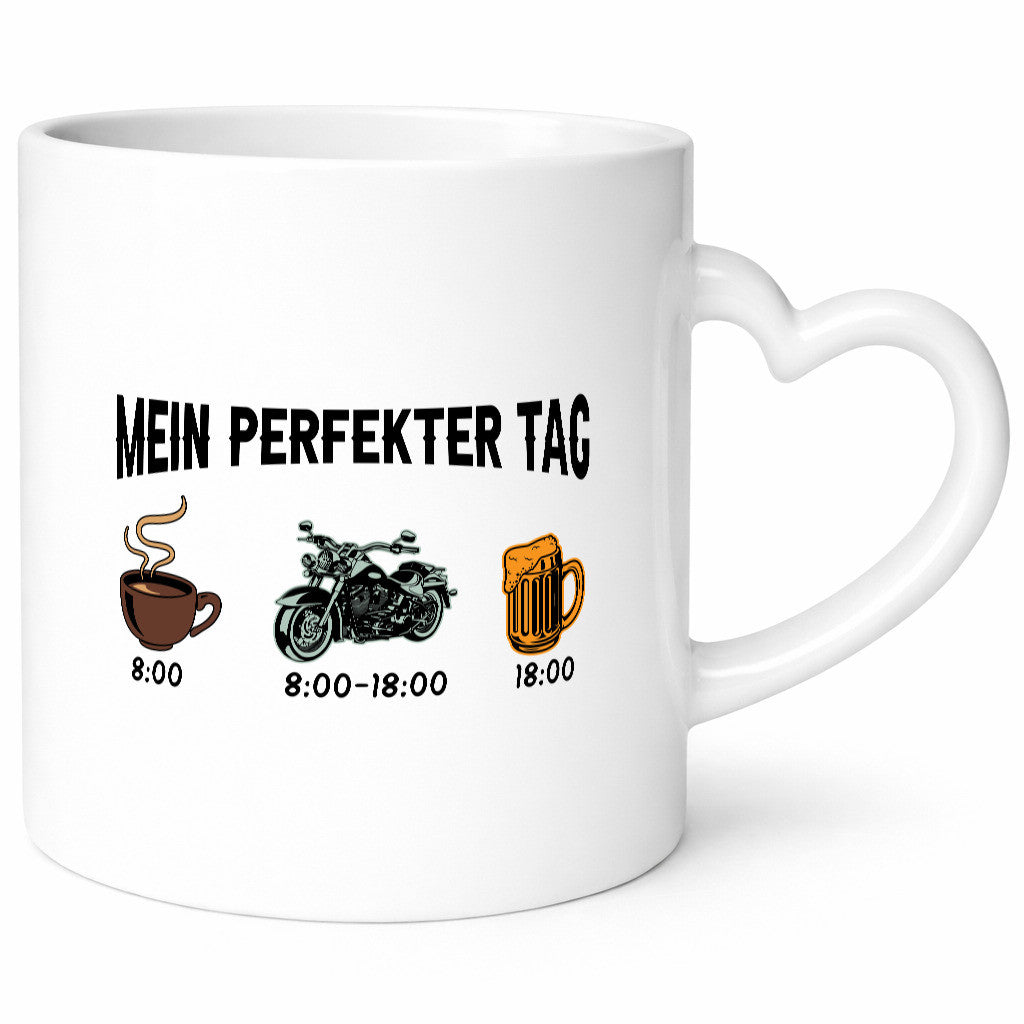 Perfekter Tag | Kaffee Motorrad Bier lustiger Spruch Geschenk Humor