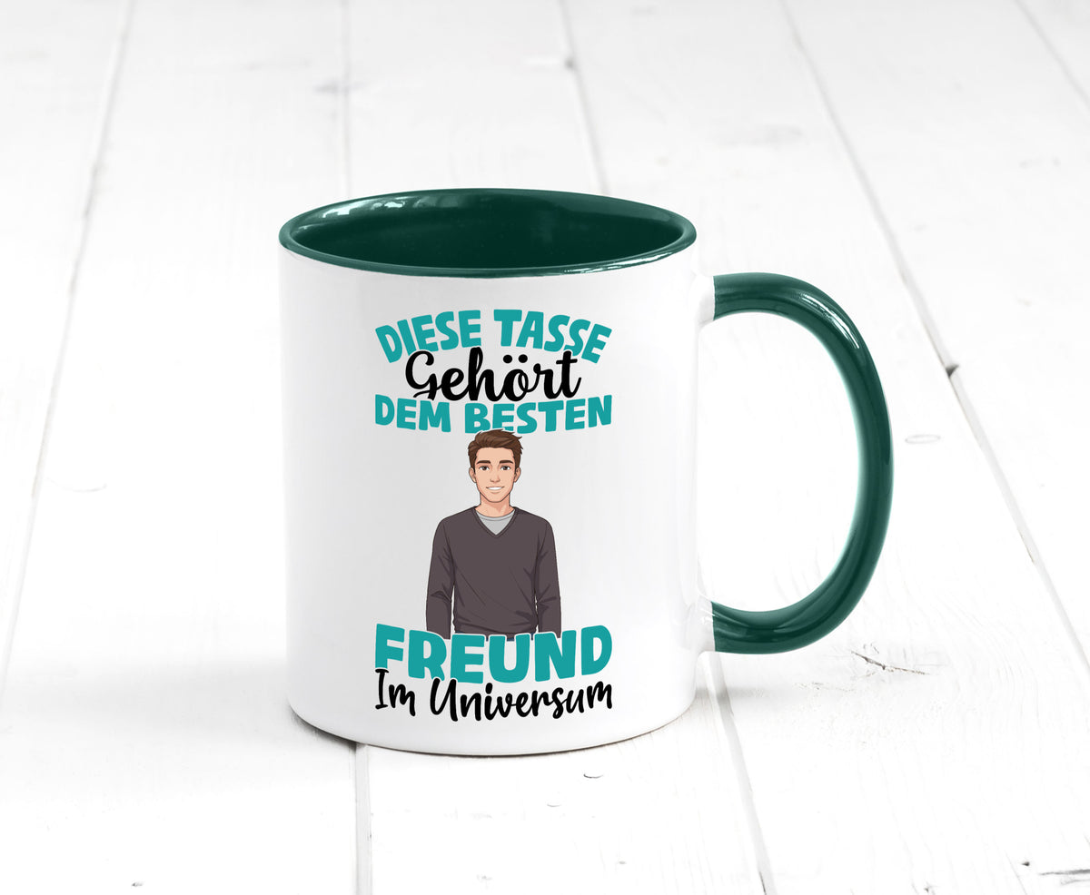 Im Universum: Freund | Beziehung Partner Liebe Geschenk Humor Geschenkidee Tasse
