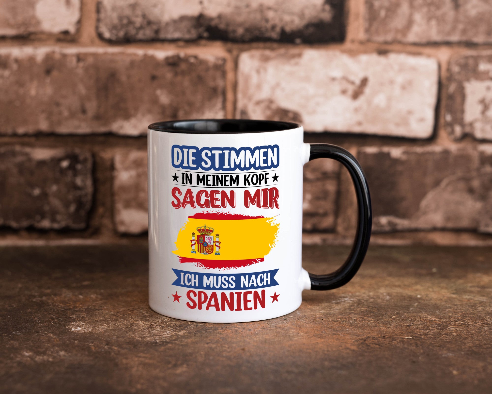 Spanien | Urlaub Stimmen in meinem Kopf Traumland v2 lustiger Spruch Geschenk