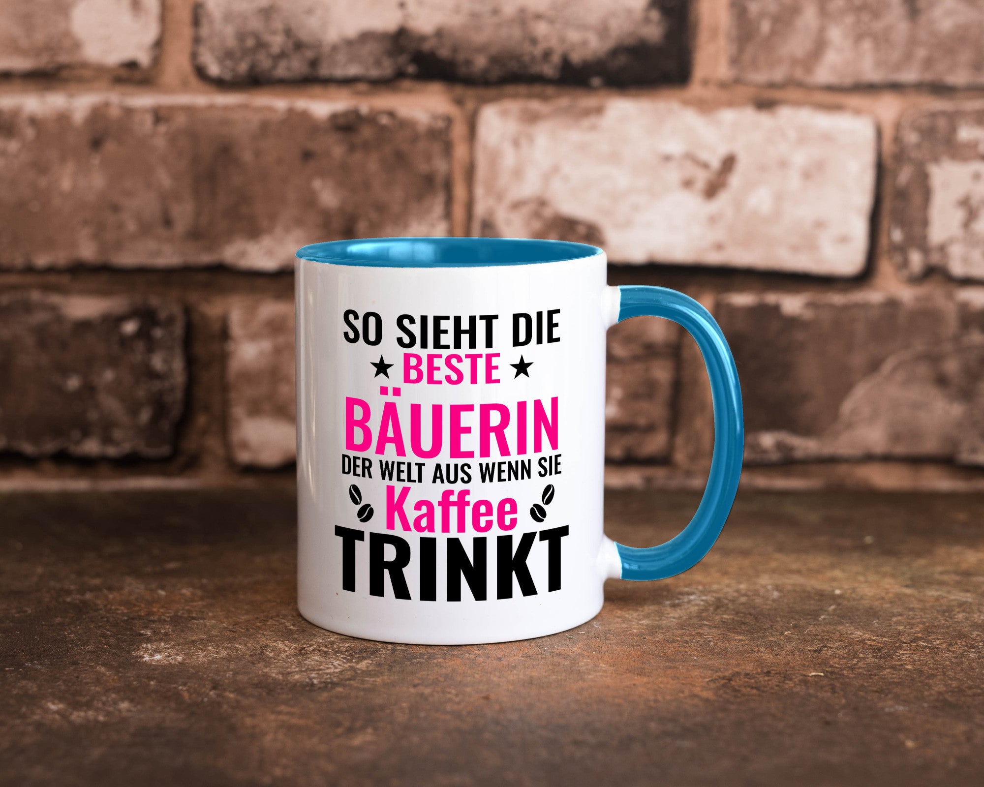 Kaffee trinkt: Bäuerin | Bauernhof Landwirtschaft Geschenk Humor Geschenkidee